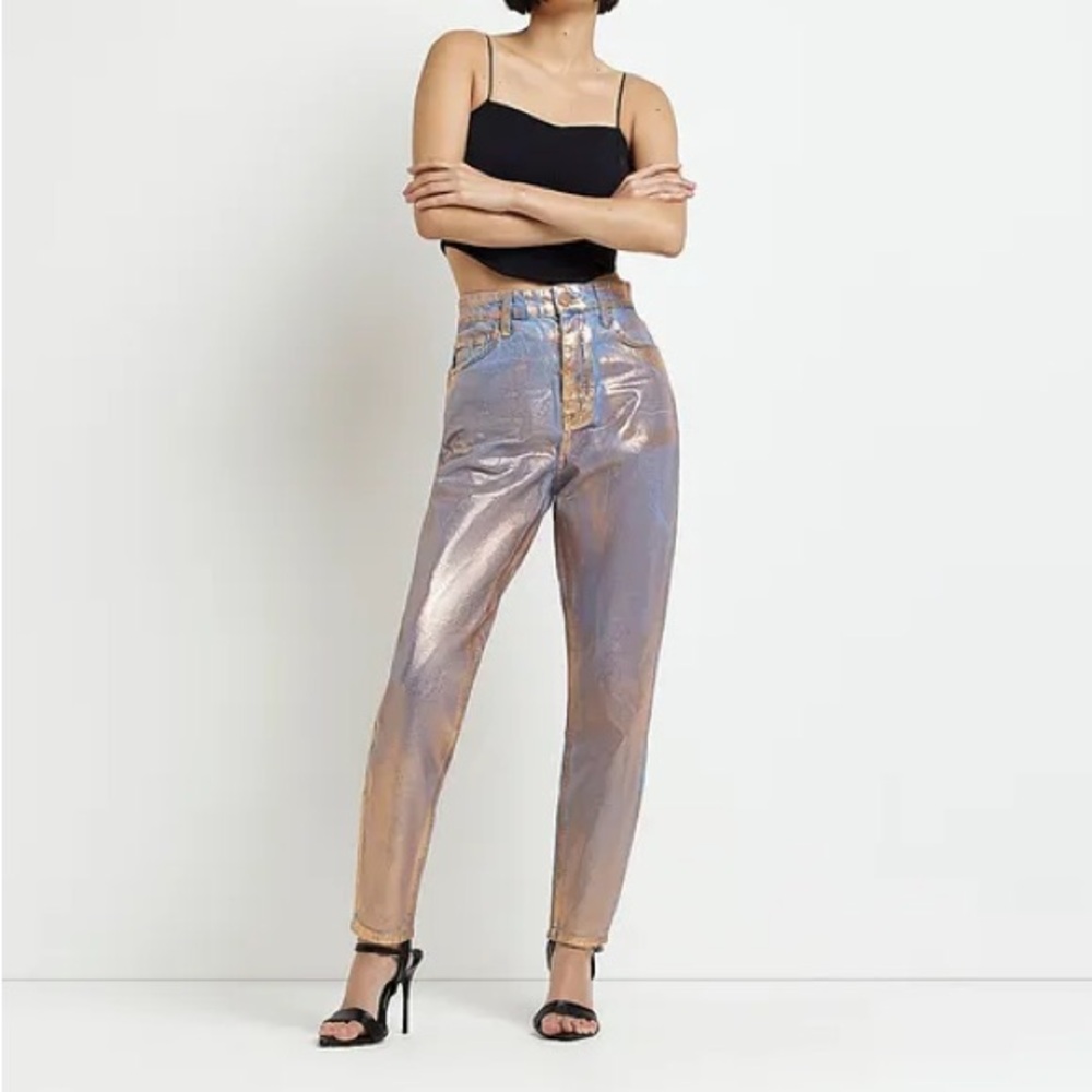 River Island Rose Gold Jeans